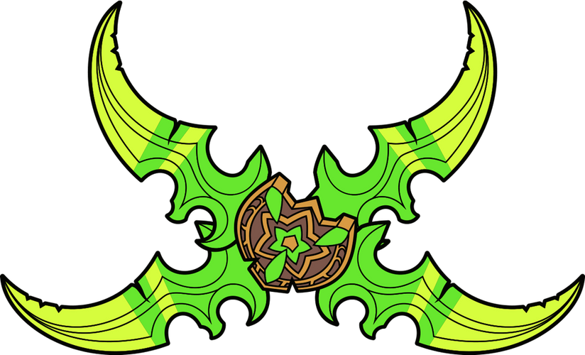 Concept of Illidian Stormrage's Warglaives Pin